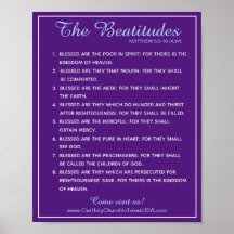 Heilige Schrift Matthew 5:3 bis 5:10 Beatitudes