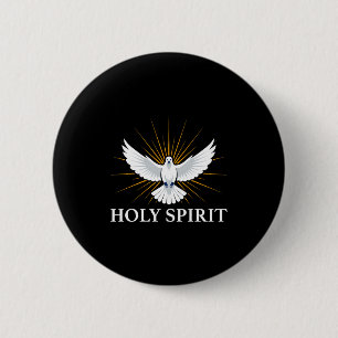 Heilige Schrift Taube Spirituelles Symbol Christli Button