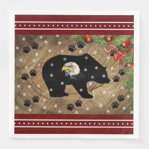 Heilige Schwarze Bären Bald Eagle Wilderness Serviette