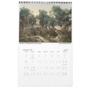 Heilige Stätten im Heiligen Land-Kalender Kalender