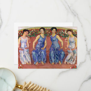 Heilige Stunde, Stunde von Ferdinand Hodler Dankeskarte