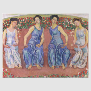 Heilige Stunde, Stunde von Ferdinand Hodler Seidenpapier