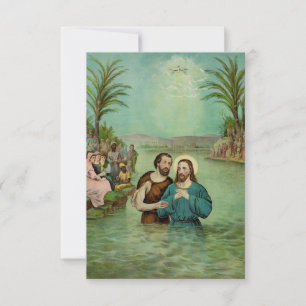 Heilige Taufe Jesu Heilige Karte Glaubenskunst