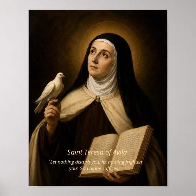Heilige Teresa von Avila Kunstprint Poster (Vorne)