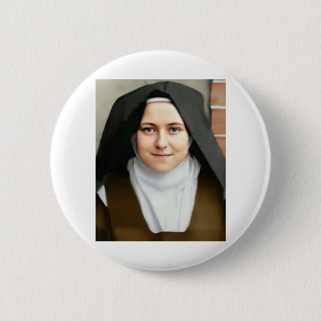 Heilige Therese Button (Vorderseite)