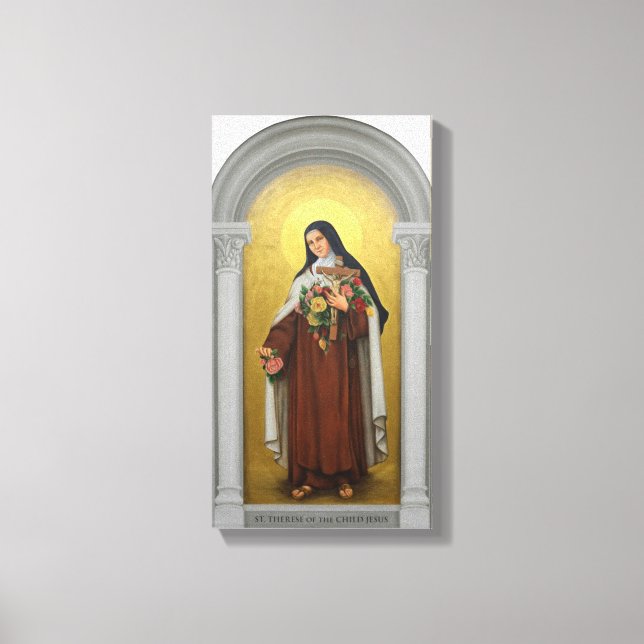Heilige Therese des Kindes Jesus katholische Karme Leinwanddruck (Vorderseite)