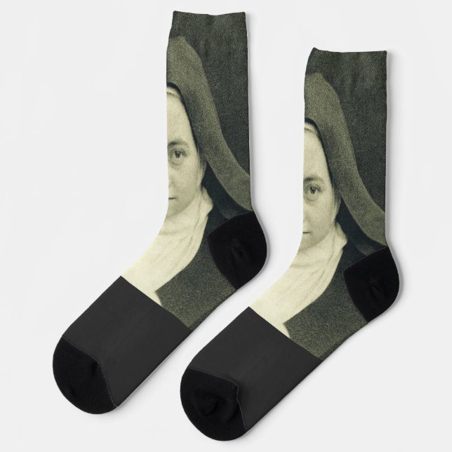 Heilige Therese des Kindes Jesus und das heilige G Socken (Linkes Detail)