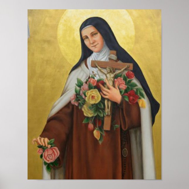 Heilige Therese von Lisieux Kleine Blume Jesu Poster (Vorne)