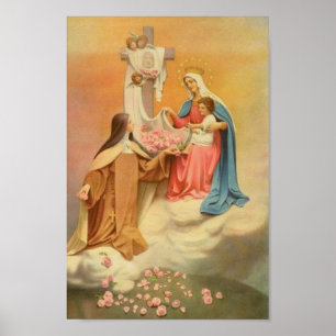 Heilige Therese von Lisieux Kleine Blume Jesu Poster