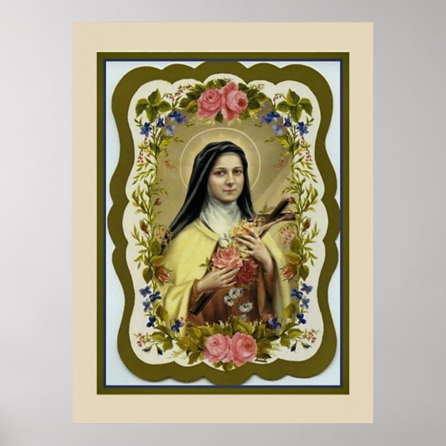 Heilige Therese von Lisieux Kleine Blume Jesu Poster (Vorne)