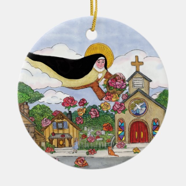 Heilige Therese von Lisieux Ornament (Vorne)