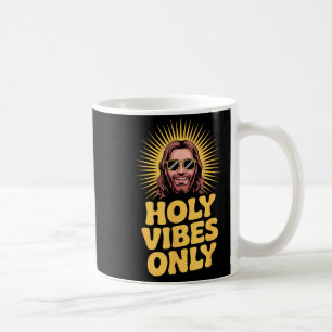Heilige Vibes Nur Lustiger Jesus Religiöser Christ Kaffeetasse