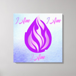 Heilige Violette Flamme - I Am Leinwanddruck