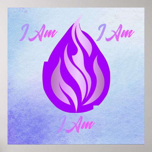 Heilige Violette Flamme - Ich Bin Poster (Vorne)