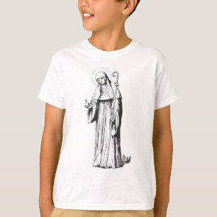 Heilige Walpurga mittelalterliche angelsächsische T-Shirt