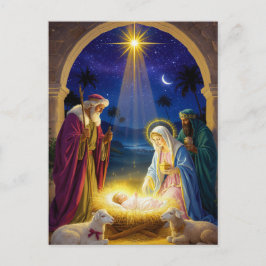 Heilige Weihnacht Feiertagspostkarte
