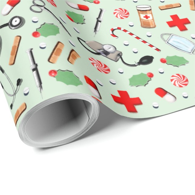 Heilige Weihnachten Geschenkpapier (Rolleneckpunkt)