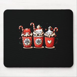 Heilige Weihnachten Niedliche Katzen und Kaffee Me Mousepad