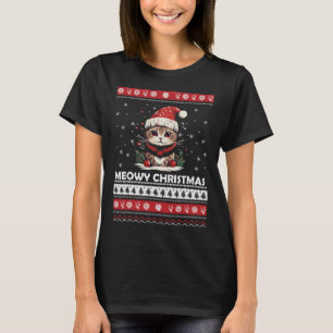 Heilige Weihnachten Niedliche Katzen und Kaffee Me T-Shirt