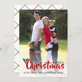 Heilige Weihnachtsberge, einfache Fotokarte Einladung