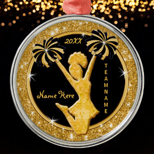 Heilige Weihnachtsschmuck, Schwarz und Gold Ornament Aus Metall