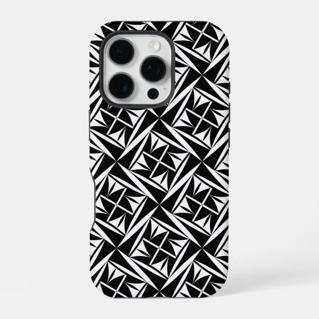 Heilige Winde in B/W iPhone Hülle (Rückseite)