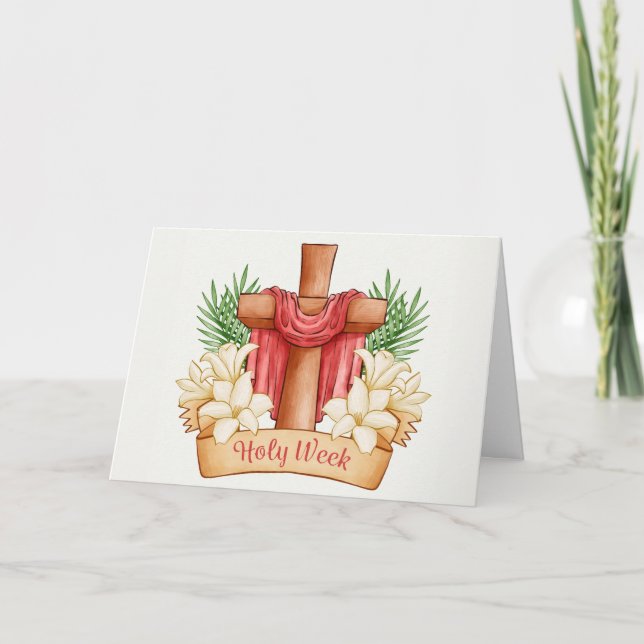 Heilige Woche Karte (Vorderseite)