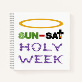 Heilige Woche (Palm Sonntag bis Heiliger Donnersta Notizbuch