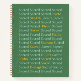 Heilige Worte Notizbuch