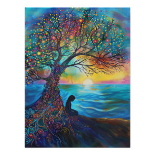 Heilige Wurzeln bei Ocean Dawn Poster