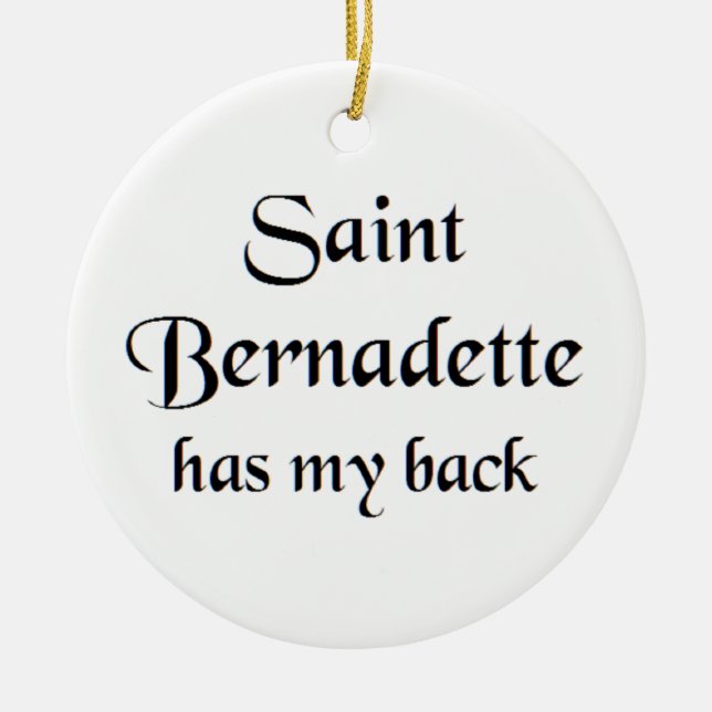 Heiligen-Bernadette-Kaffeetasse Keramik Ornament (Vorne)