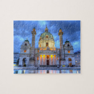 Heiligen Charless Kirche in Wien, Österreich Puzzle