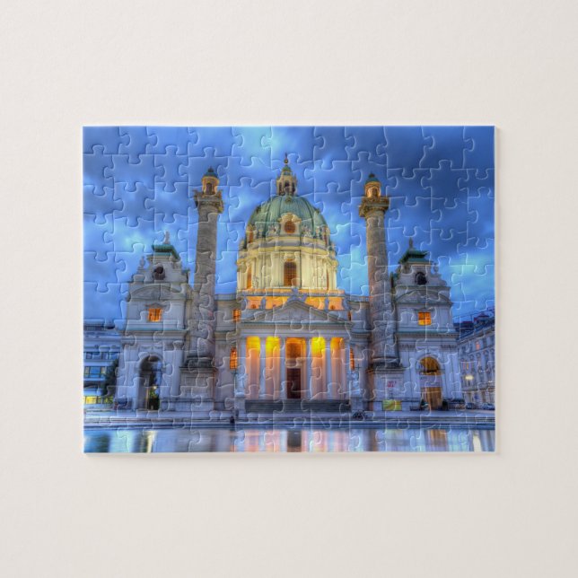 Heiligen Charless Kirche in Wien, Österreich Puzzle (Horizontal)
