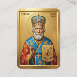 Heiligen Nikolaus Gebetskarte Visitenkarte