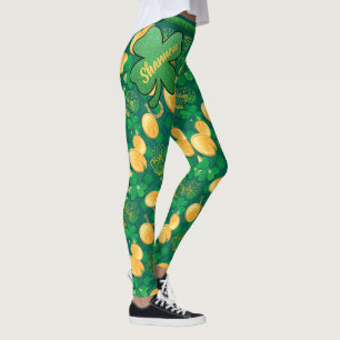 Heiligen Patrick Tagesglückliche Goldmünze Leggings