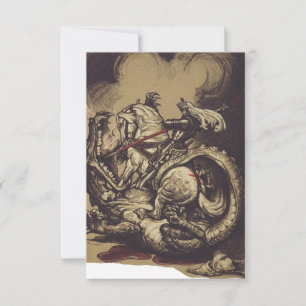 Heiligenbild Saint George und der Drache Dankeskarte