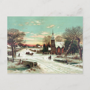 Heiliger Abend 1898 Feiertagspostkarte