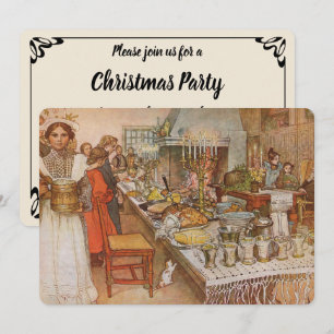 Heiliger Abend von Carl Larsson, Party-Einladung Einladung