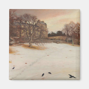 Heiliger Abend (von John Everett Millais) Magnet