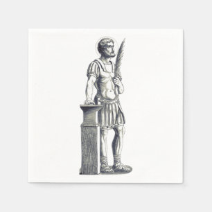 Heiliger Adrian Herculianische Garde Serviette