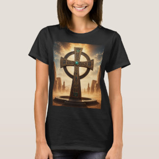 Heiliger Ahnenkreuz-Tempel Afrikanische Spirituali T-Shirt