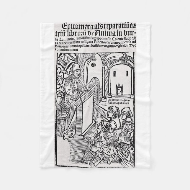 Heiliger Albertus Magnus Doktor der Kirche Fleecedecke (Vorderseite)
