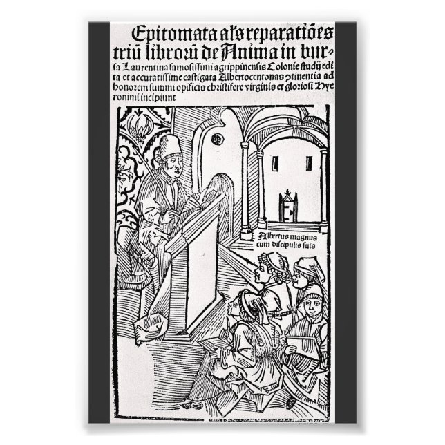 Heiliger Albertus Magnus Doktor der Kirche Fotodruck (Vorne)