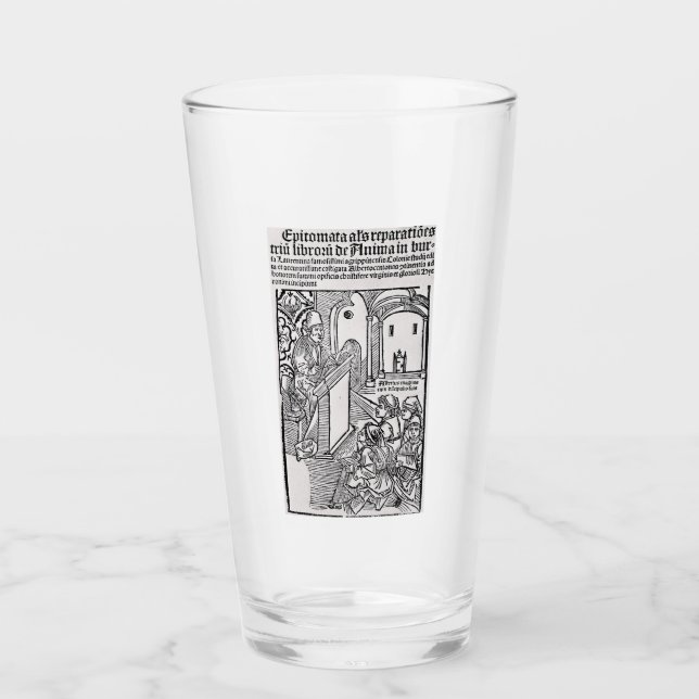 Heiliger Albertus Magnus Doktor der Kirche Glas (Vorderseite)