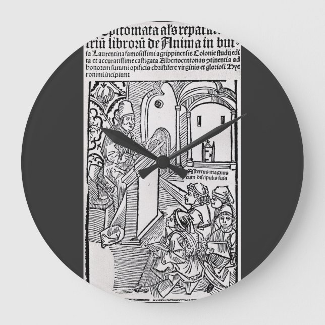Heiliger Albertus Magnus Doktor der Kirche Große Wanduhr (Vorderseite)