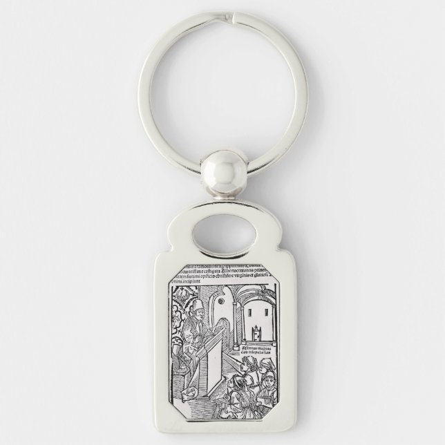 Heiliger Albertus Magnus Doktor der Kirche Schlüsselanhänger (Vorderseite)