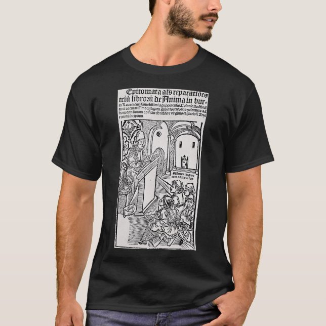 Heiliger Albertus Magnus Doktor der Kirche T-Shirt (Vorderseite)