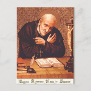 Heiliger Alphonsus Liguori italienischer katholisc Postkarte