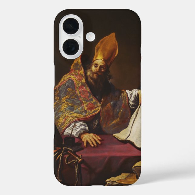 Heiliger Ambrose Vater der katholischen Kirche Case-Mate iPhone Hülle (Rückseite)