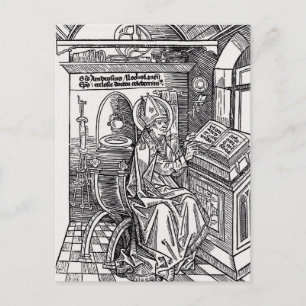 Heiliger Ambrosius von Mailand Christlich  Postkarte